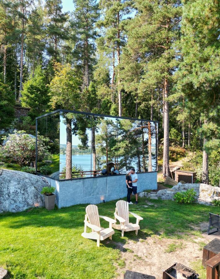 The Wonderinn Mirrored Glass Cabin - Wonderinn Delta Hektner Exteriör bild